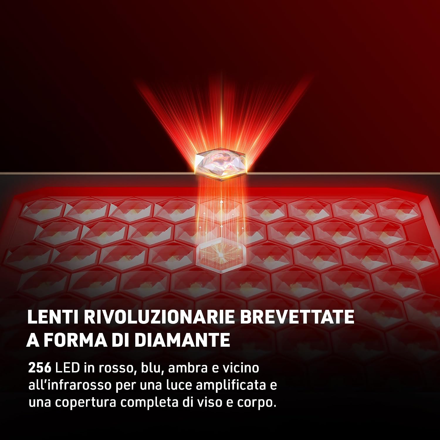 Detalle 2 de Lampada viso portatile LED con 256 LED