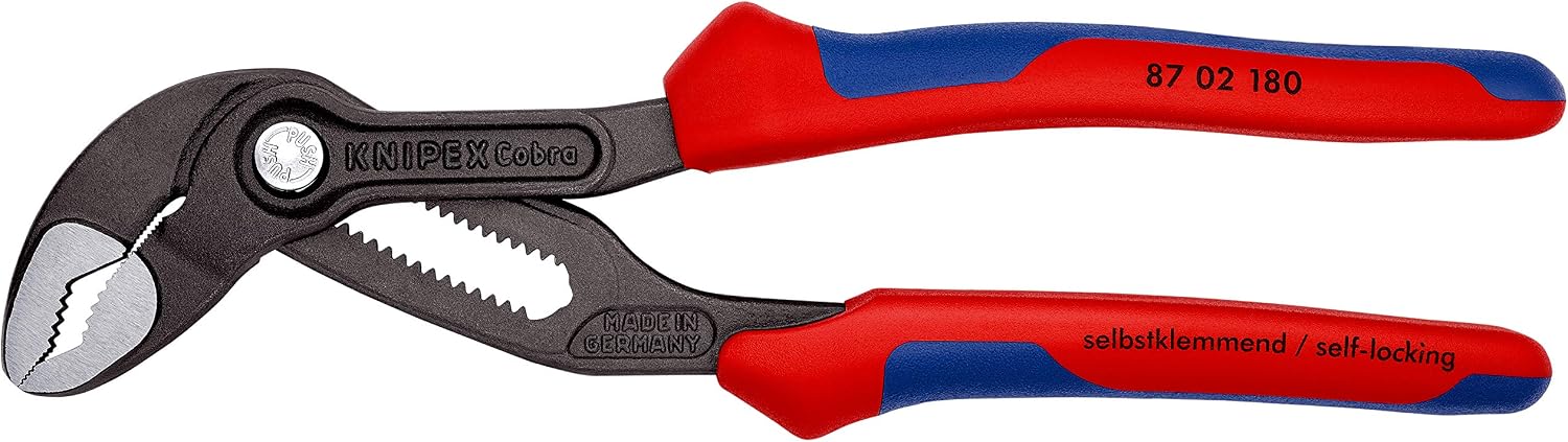 Detalle de KNIPEX コブラ 8702-180SB ウォーターポンププライヤー 18段階調整・全長180mm
