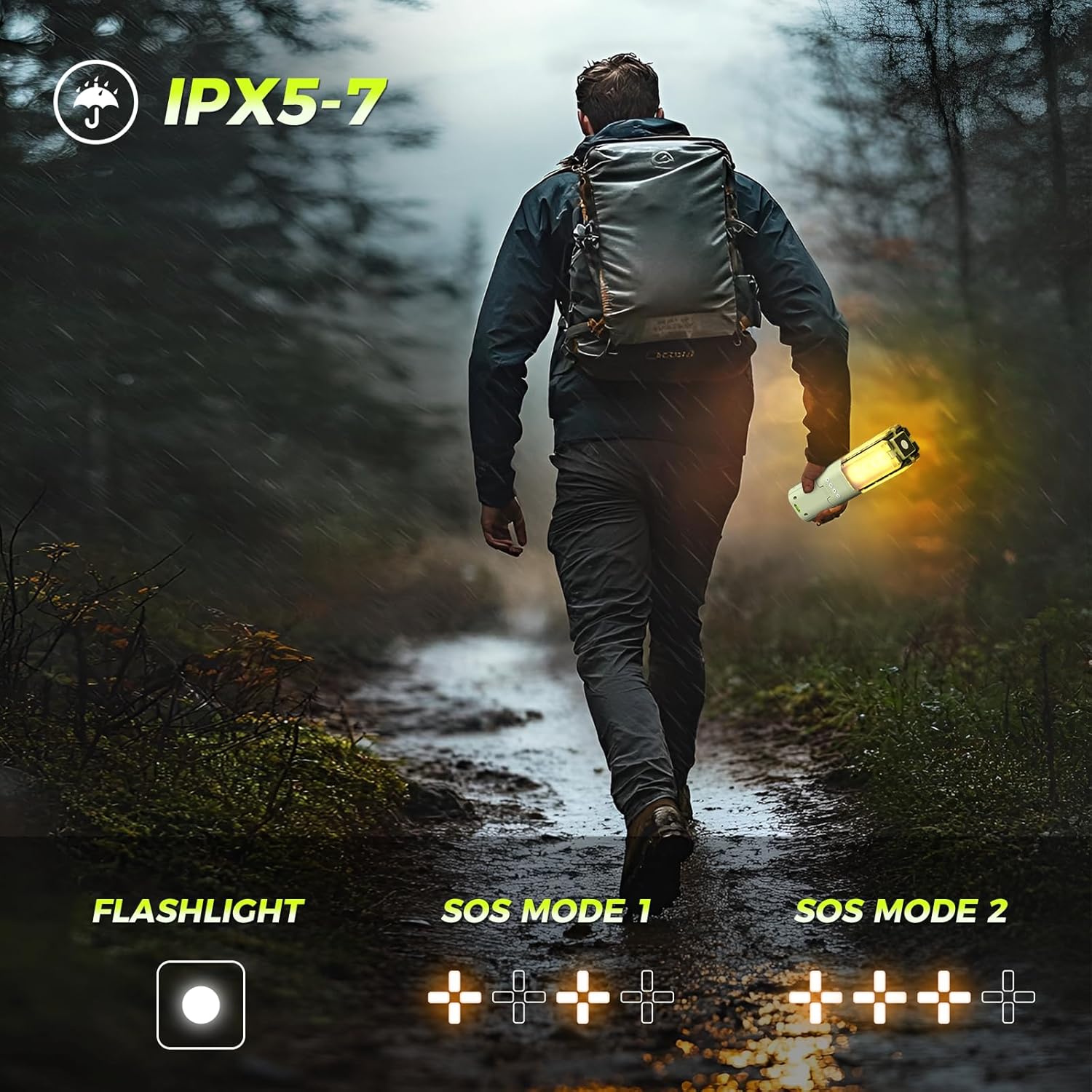 Thumbnail 5 de Telescopic Camping Lights Rechargeable 14000 mAh LED Multifunction Magnetic Lanterns