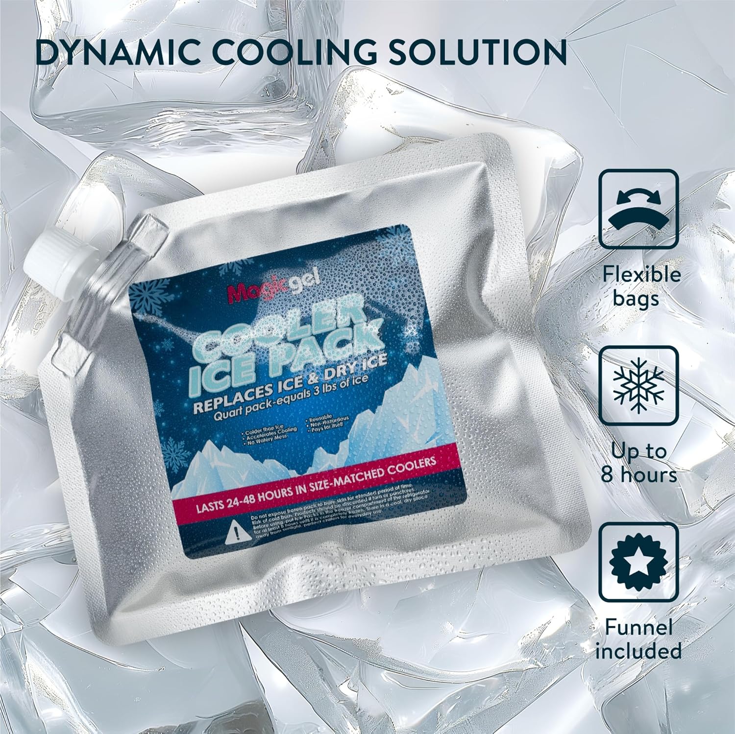 Thumbnail 2 de Magic Gel Freezer Blocks (set of 5) reusable ice packs for cool bags and lunch boxes