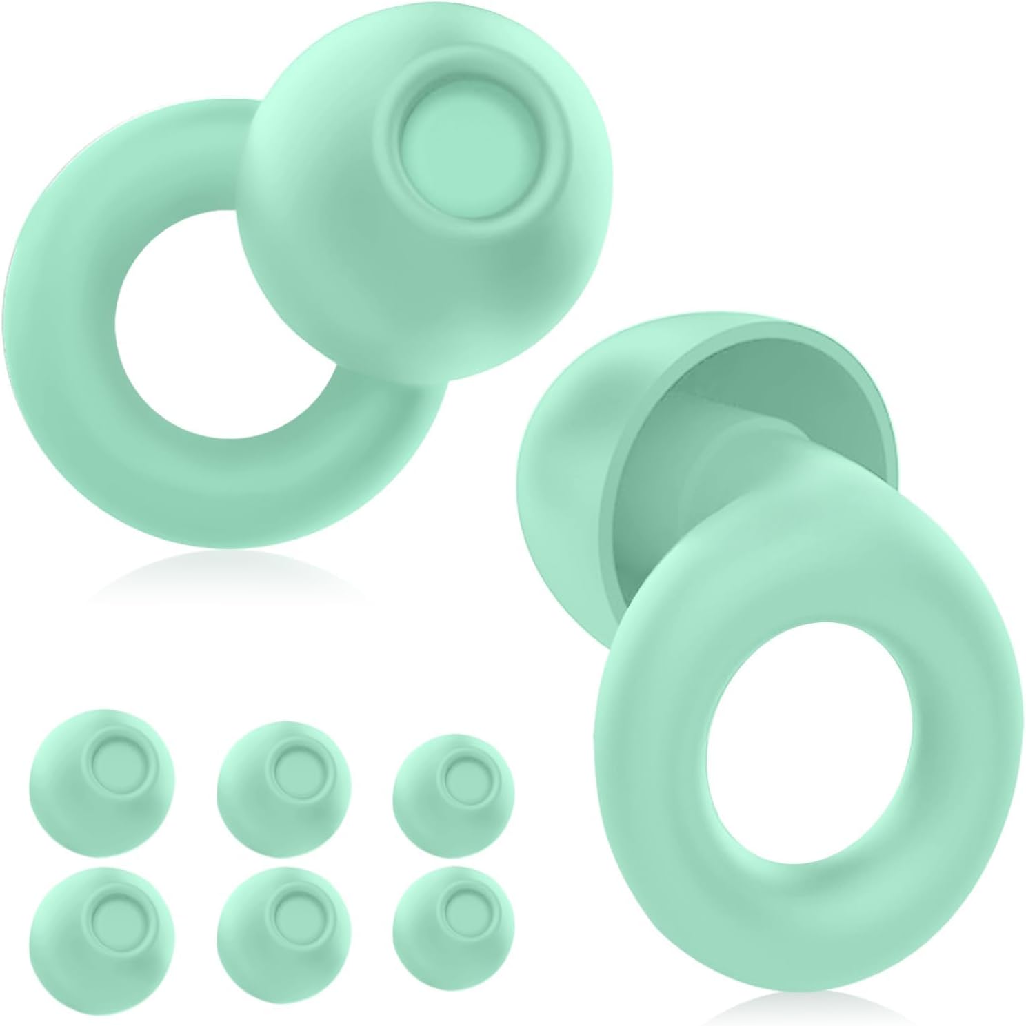 Yagaspantery 4 tailles Quiet – bouchons d’oreille en silicone réutilisables pour dormir, voyager et festivals