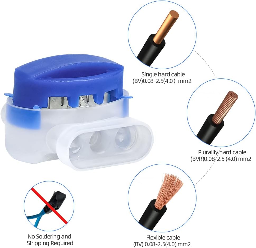 Detalle de OFFCUP Connecteurs de Câble Remplis de Gel pour Tondeuse Robotisée – Lot de 10
