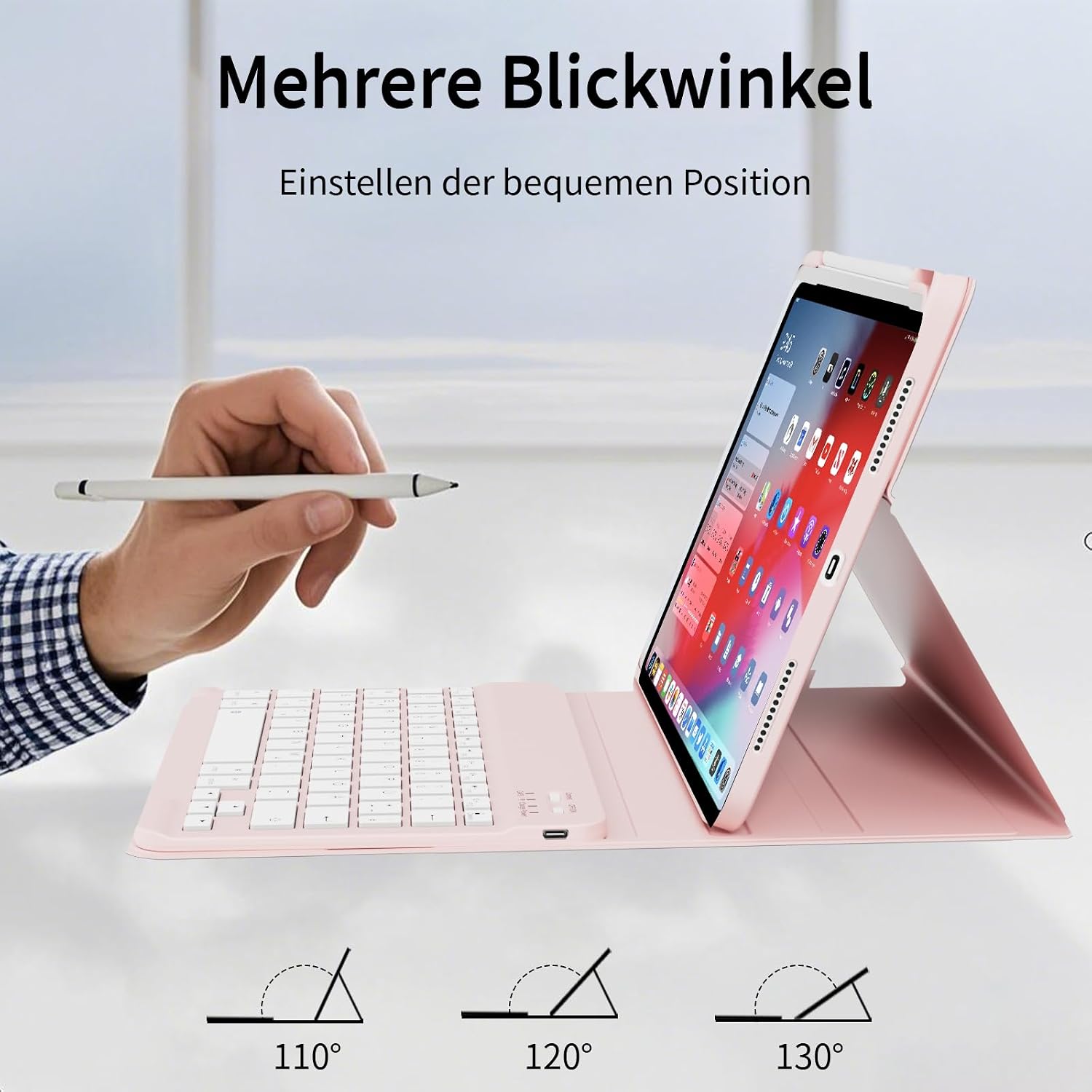 Thumbnail 6 de iPad 10 11 Tastaturhülle 400 mAh Soft TPU