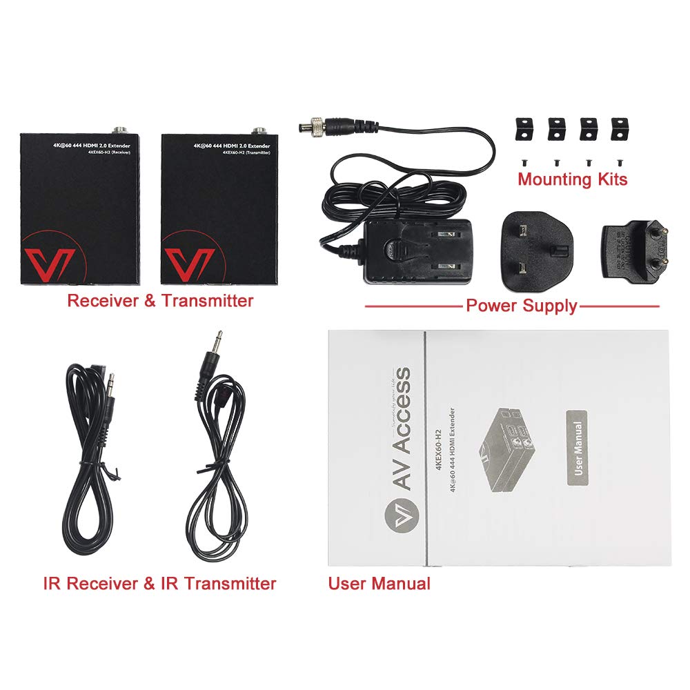 Thumbnail 6 de AV Access Extendeur HDMI Professionnel UHD 4K60Hz (UPT) – Portée jusqu’à 50 m sur Cat 6/6a/7