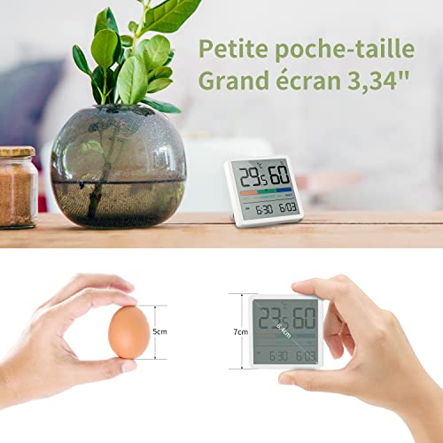 Thumbnail 2 de NOKLEAD Hygromètre Intérieur et Thermomètre Numérique — Grand écran et lecture claire