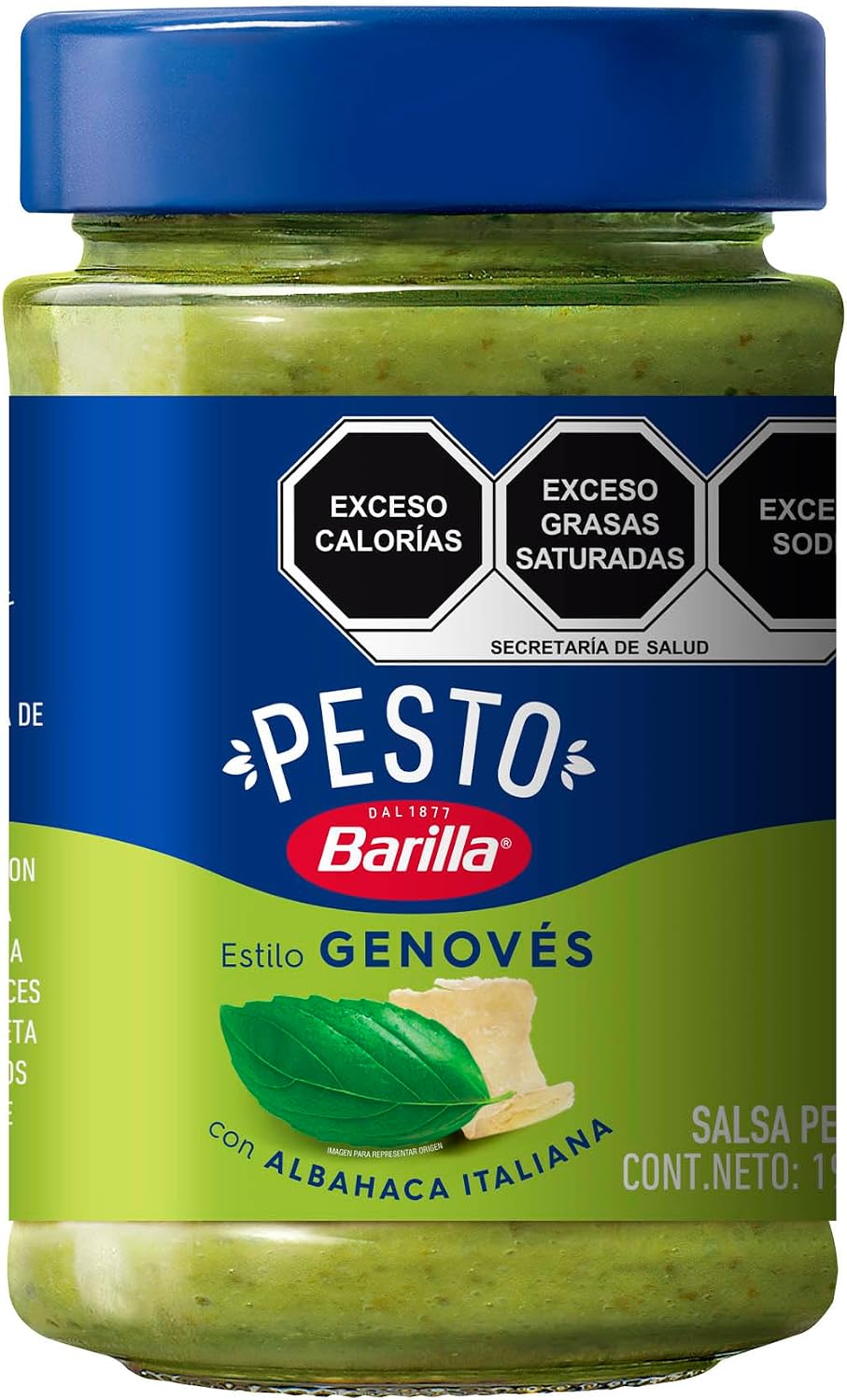 Detalle 1 de Barilla Pesto alla Genovese da 90 g con Basilico Italiano – pronto da condire la pasta