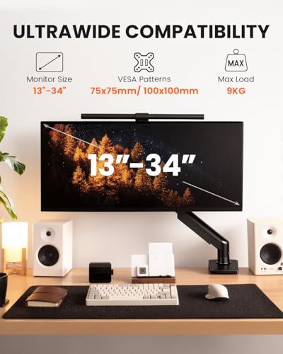 Detalle 2 de ErGear Soporte de monitor de escritorio para 13–34" (brazo sin ceder) con VESA 75/100 y hasta 9 kg