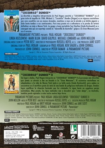 Thumbnail 1 de Cocodrilo Dundee (Crocodile Dundee) — Pack 2 Películas en DVD (Cocodrilo Dundee 1986 y Cocodrilo Dundee II 1988) / Divisa Films