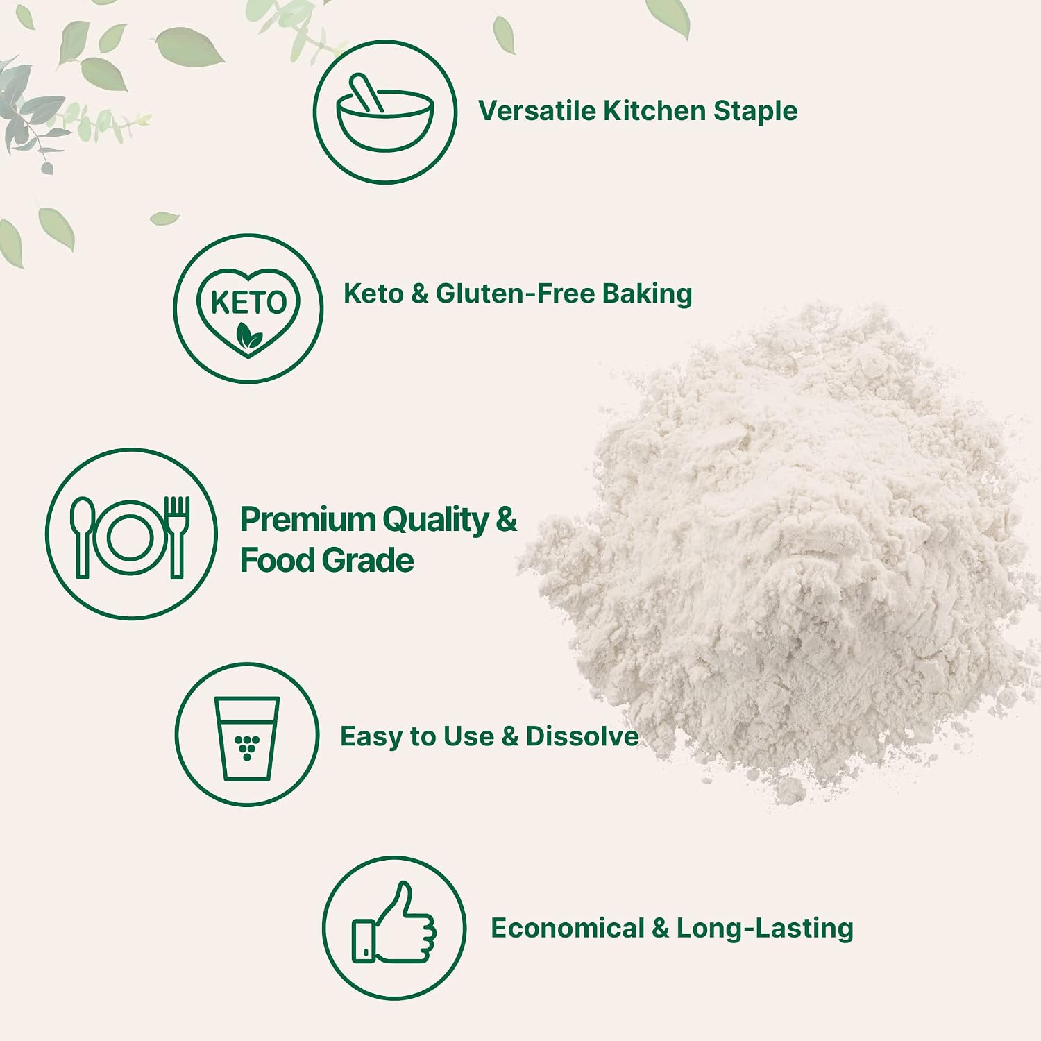 Detalle 2 de Micro Ingredients Xanthan Gum Powder, 32 oz