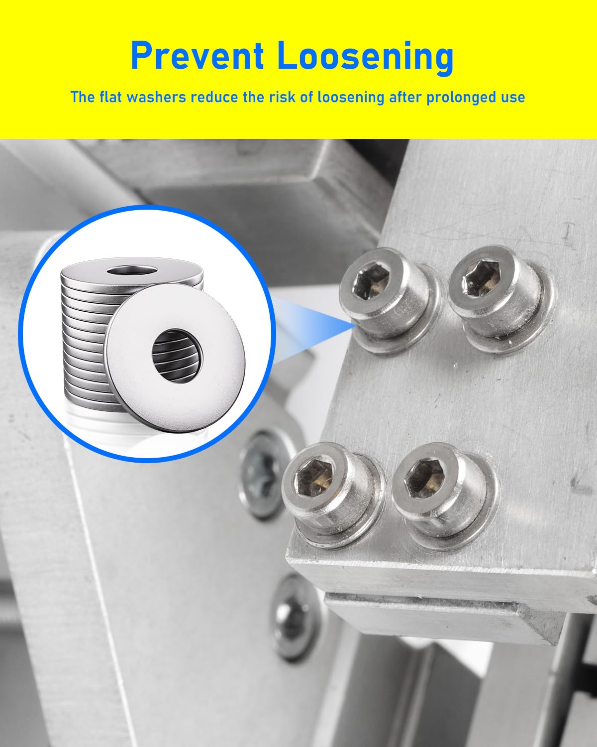 Thumbnail 4 de HOLMOL M6 x 18mm Penny Washers 304 Stainless Steel 60pcs 🧷