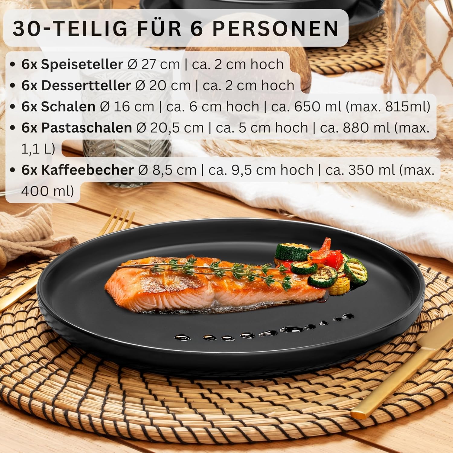 Detalle 2 de SÄNGER Madeira Kombiservice 30-tlg 🍽