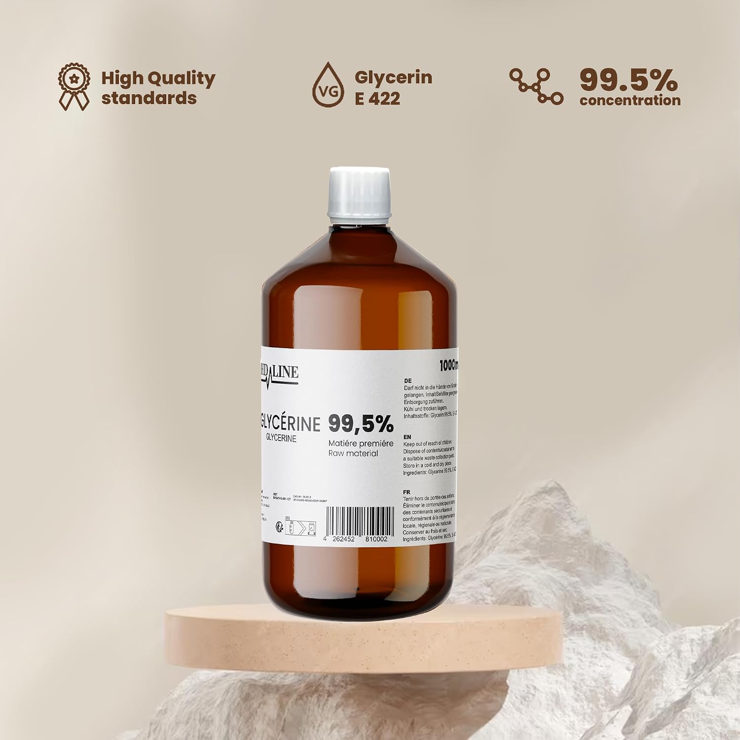Detalle de hd-line Glycerin E422 und Propylenglykol E1520 1000 ml