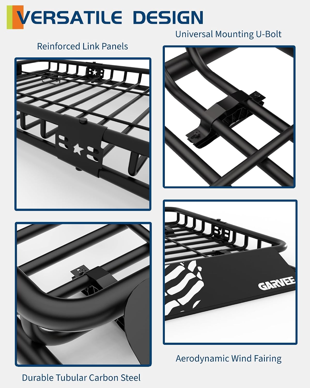 Thumbnail 1 de GarveeLife 51x36 Roof Rack Basket 200 lb