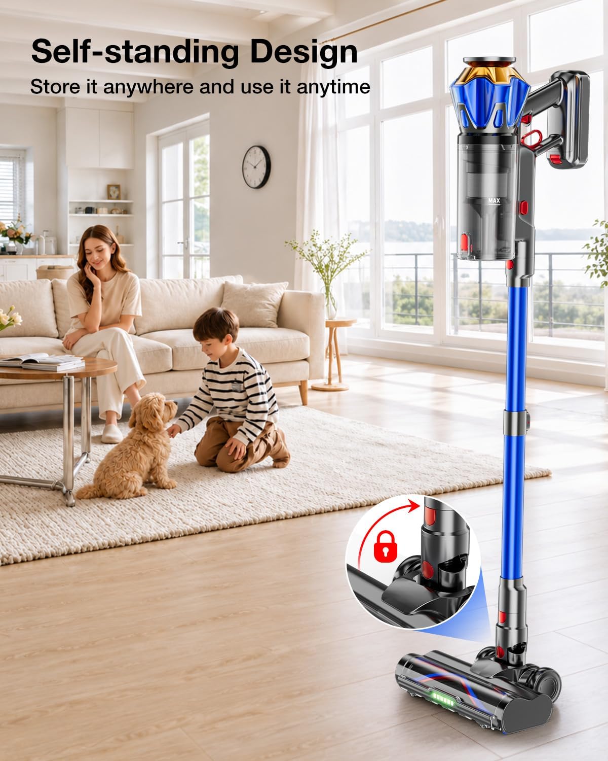 Thumbnail 6 de InBoon X16 Cordless Stick Vacuum, 60KPa Suction, 70-Minute Runtime, HEPA Filter