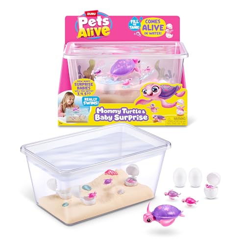 Detalle de Pets Alive Mama Turtle Surprise by ZURU — A playful robot turtle for imaginative water world adventures