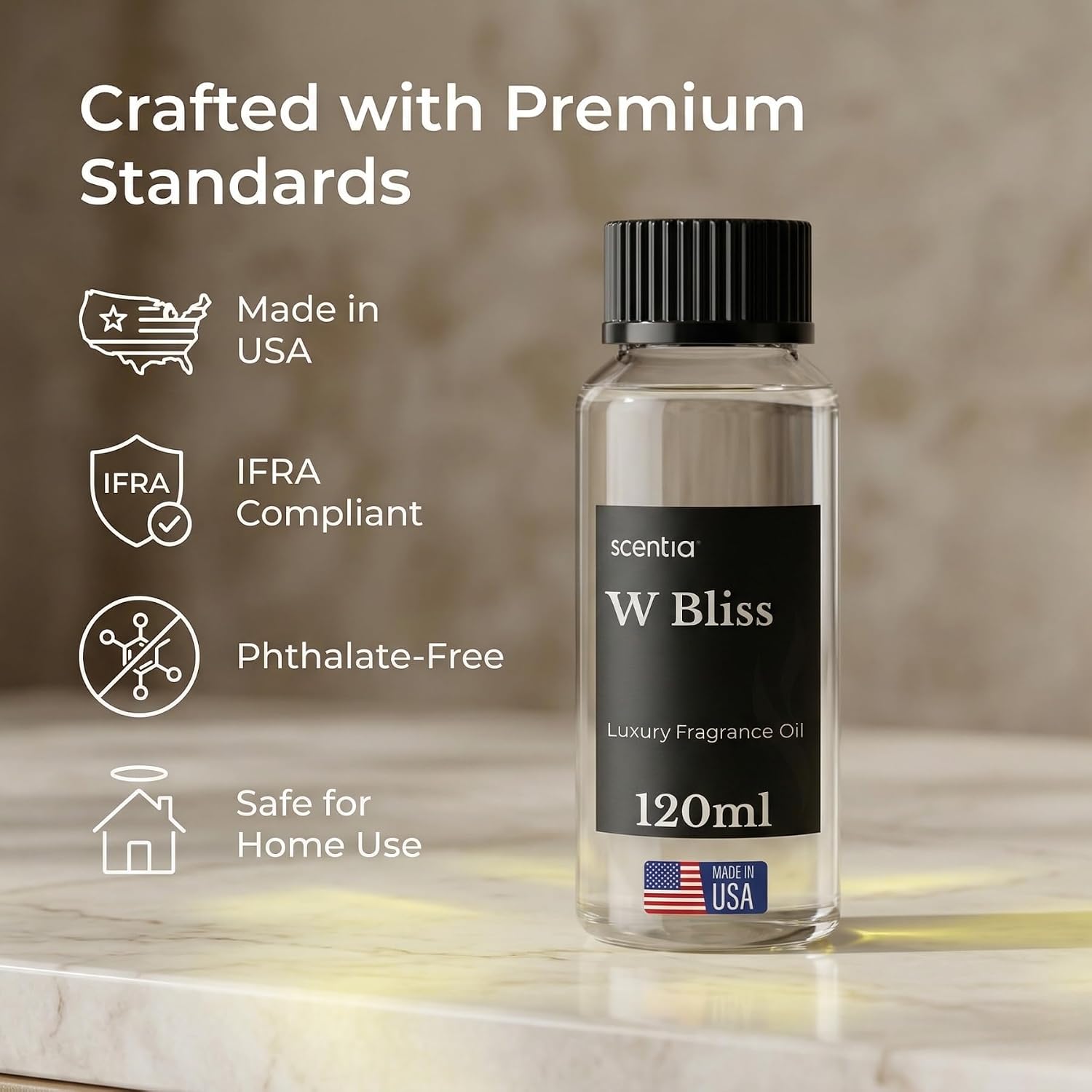 Detalle de Scentia W Bliss Diffuser Oil Refill (W Magic) – Hotel-Inspired Bergamot, Lemongrass & Jasmine, 120 mL