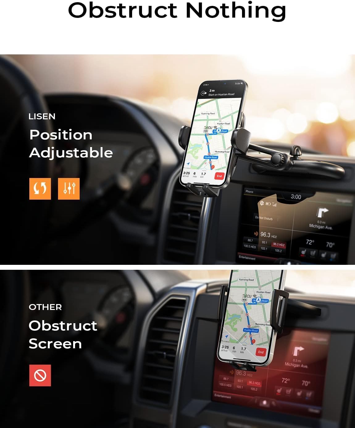 Detalle 2 de LISEN CD Phone Holder Adjustable 360°