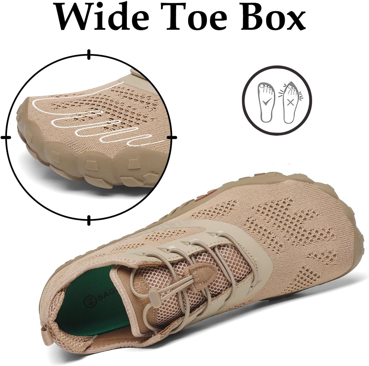 Thumbnail 2 de SAGUARO Unisex Barfußschuhe mit breiter Zehenbox und Zero-Drop Sohle – atmungsaktiv & rutschfest