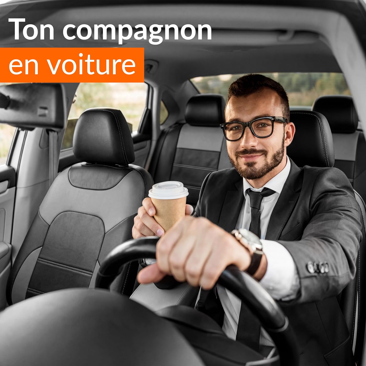 Thumbnail 6 de Upgrade4cars Housses de Sièges Auto Universelles Simili Cuir Gris – Ensemble Complet Avant et Arrière, Toutes Saisons