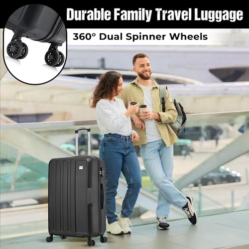 Thumbnail 8 de FLYMAX 29" Large Suitcase with 4 Wheels, 103 Litre Capacity – ABS Hard Shell, 3-Digit Lock & Telescopic Handle