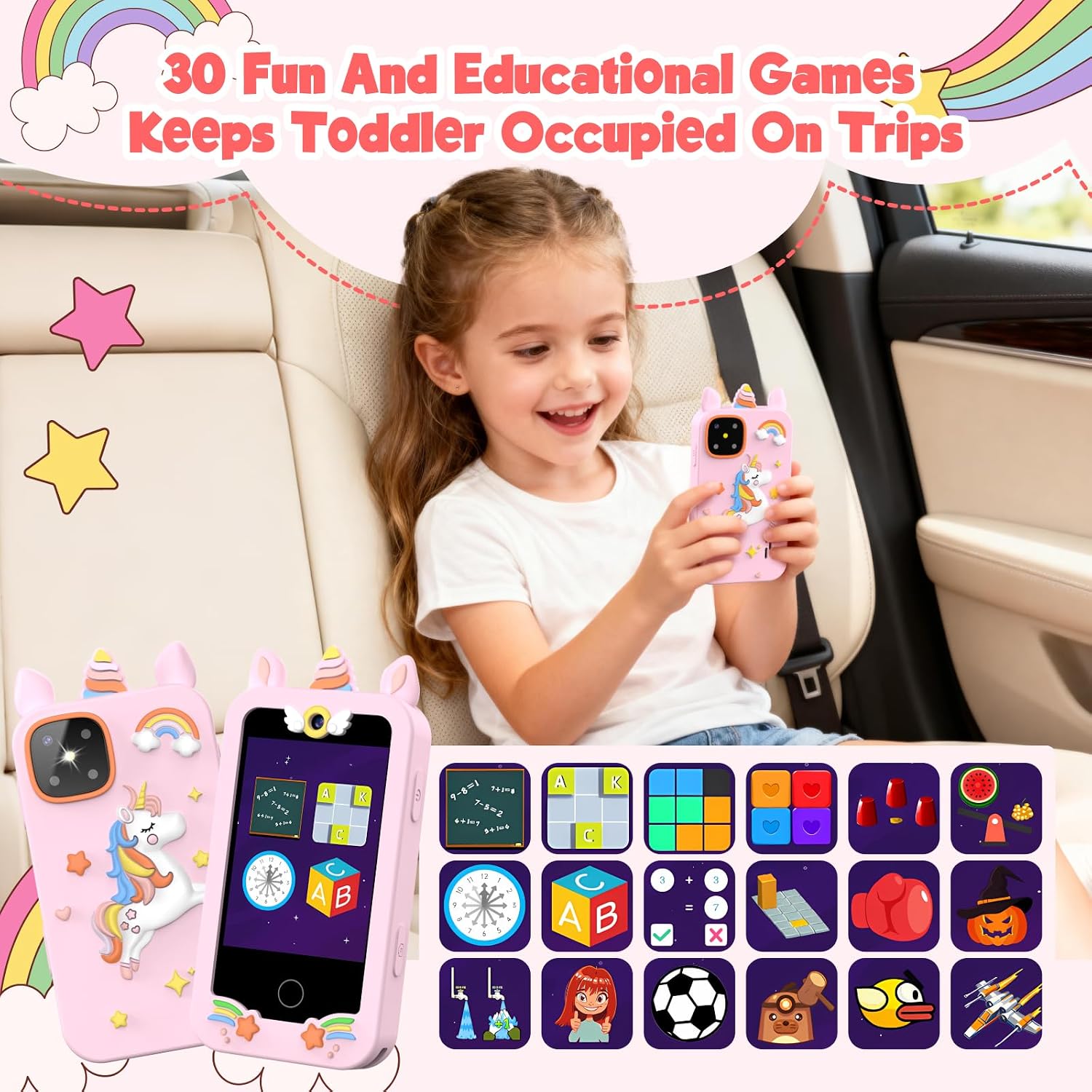 Thumbnail 4 de Kids Smart Phone Mini Toddler Cell Phone for Girls