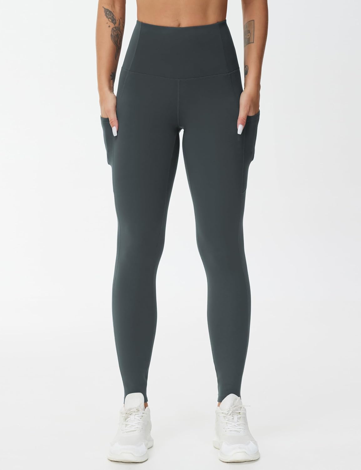 Thumbnail 2 de THE GYM PEOPLE pantaloni da yoga da donna a vita alta con tasche e controllo pancia