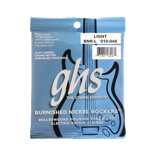 Detalle de GHS Cordes pour guitare électrique Burnished Nickel Light – Round Wound