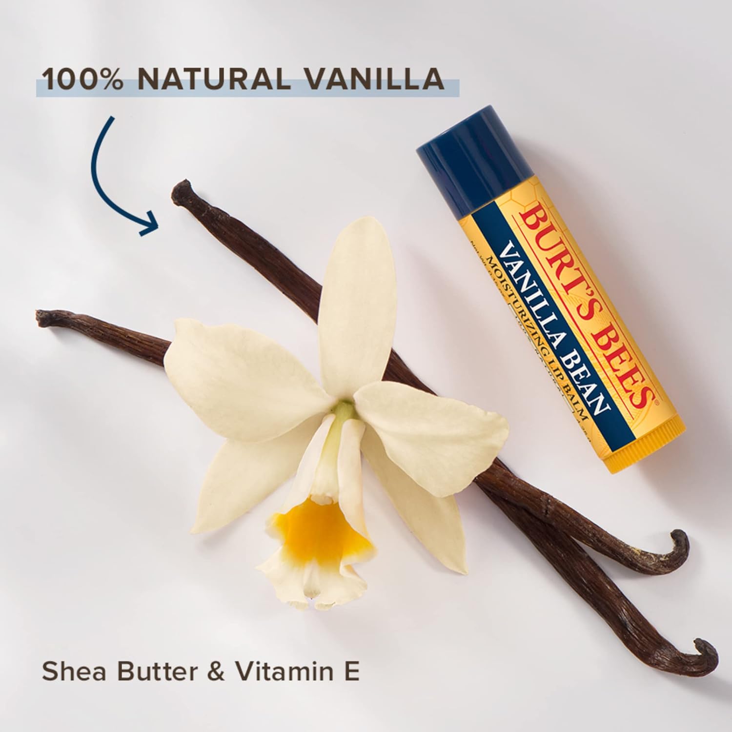 Detalle de Burt's Bees Pack de 2 baumes à lèvres à cire d'abeille et vanille – 2 × 4,25 g