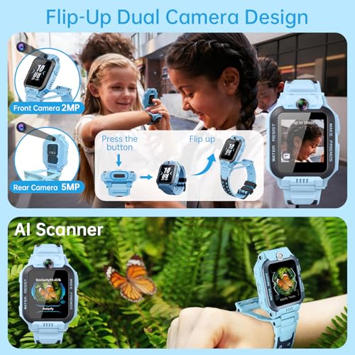 Thumbnail 3 de imoo Z7 smartwatch infantil con GPS y SIM 4G, video HD bidireccional y resistencia al agua IPX8 (Blue)