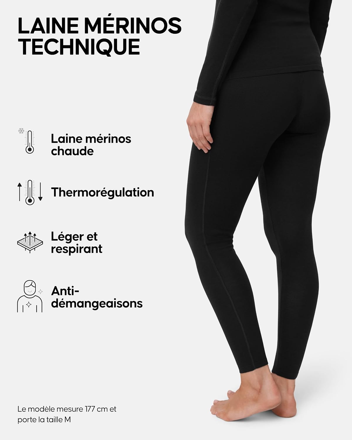 Detalle de DANISH ENDURANCE Leggings Thermiques 180 g/m²