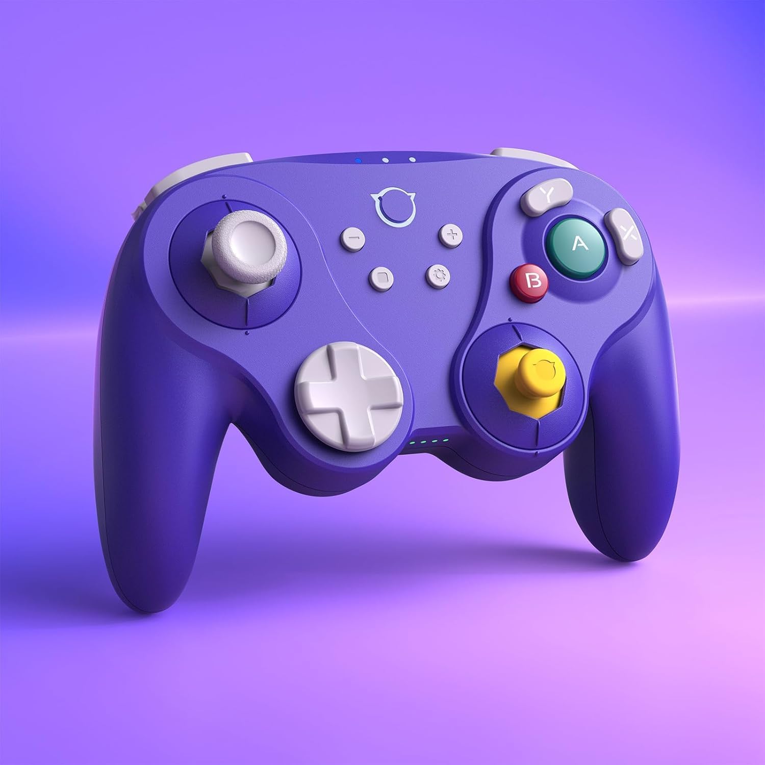 Detalle de NYXI Warrior Lite Wireless Controller – Hall-Effekt Joysticks, programmierbare Back-Pedals und präzise Trigger, violett