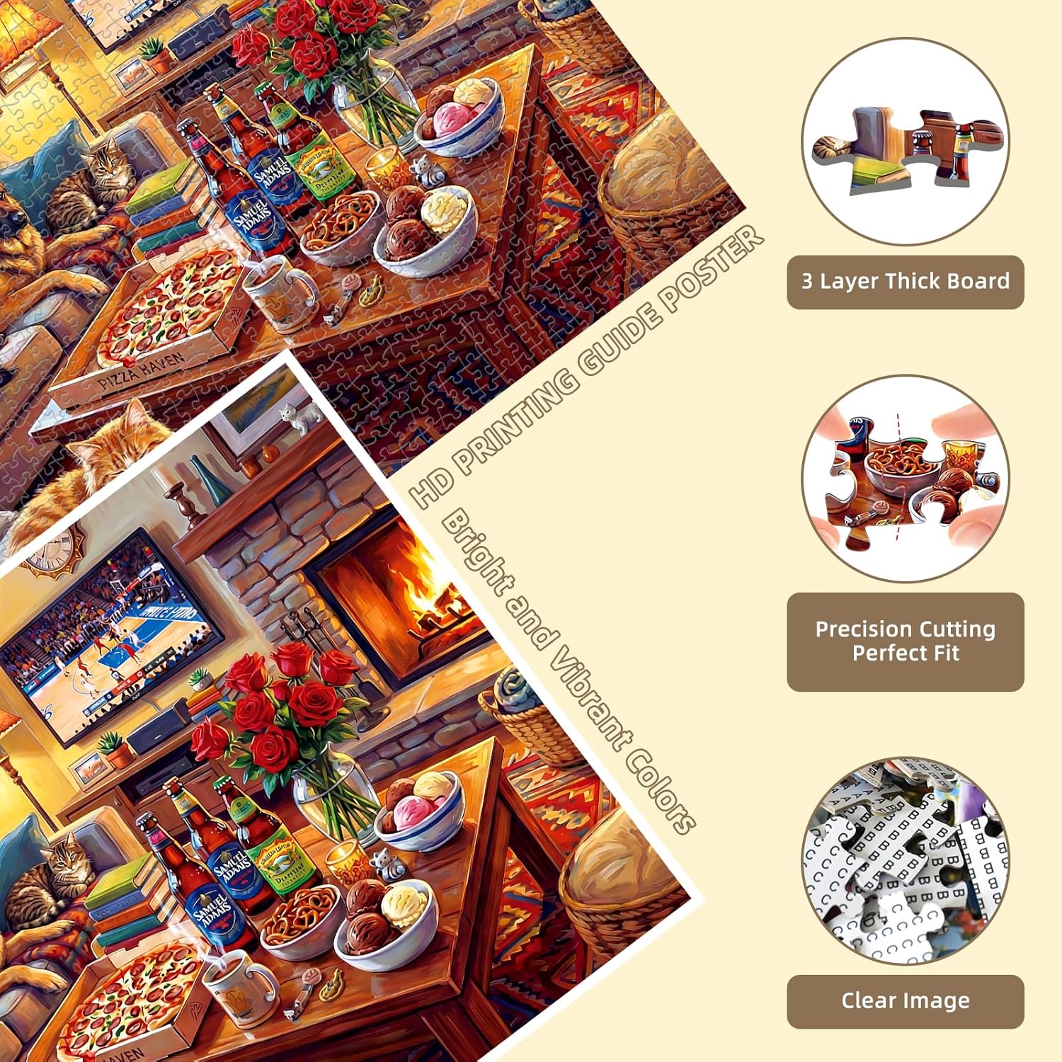Thumbnail 1 de Cozy Living Room Puzzles for Adults 1000 Pieces