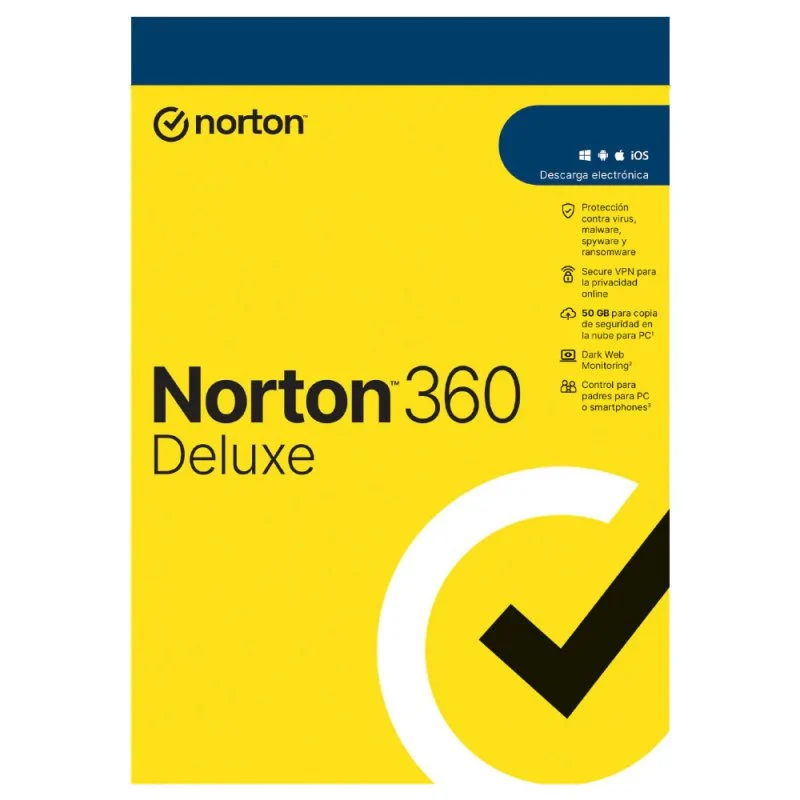 Detalle de Norton 360 Deluxe 5 dispositivos, 3 años de protección