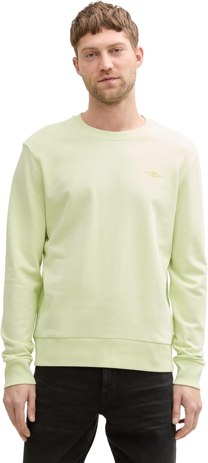 TOM TAILOR Maglia di Tuta Uomo a maniche lunghe per comfort quotidiano