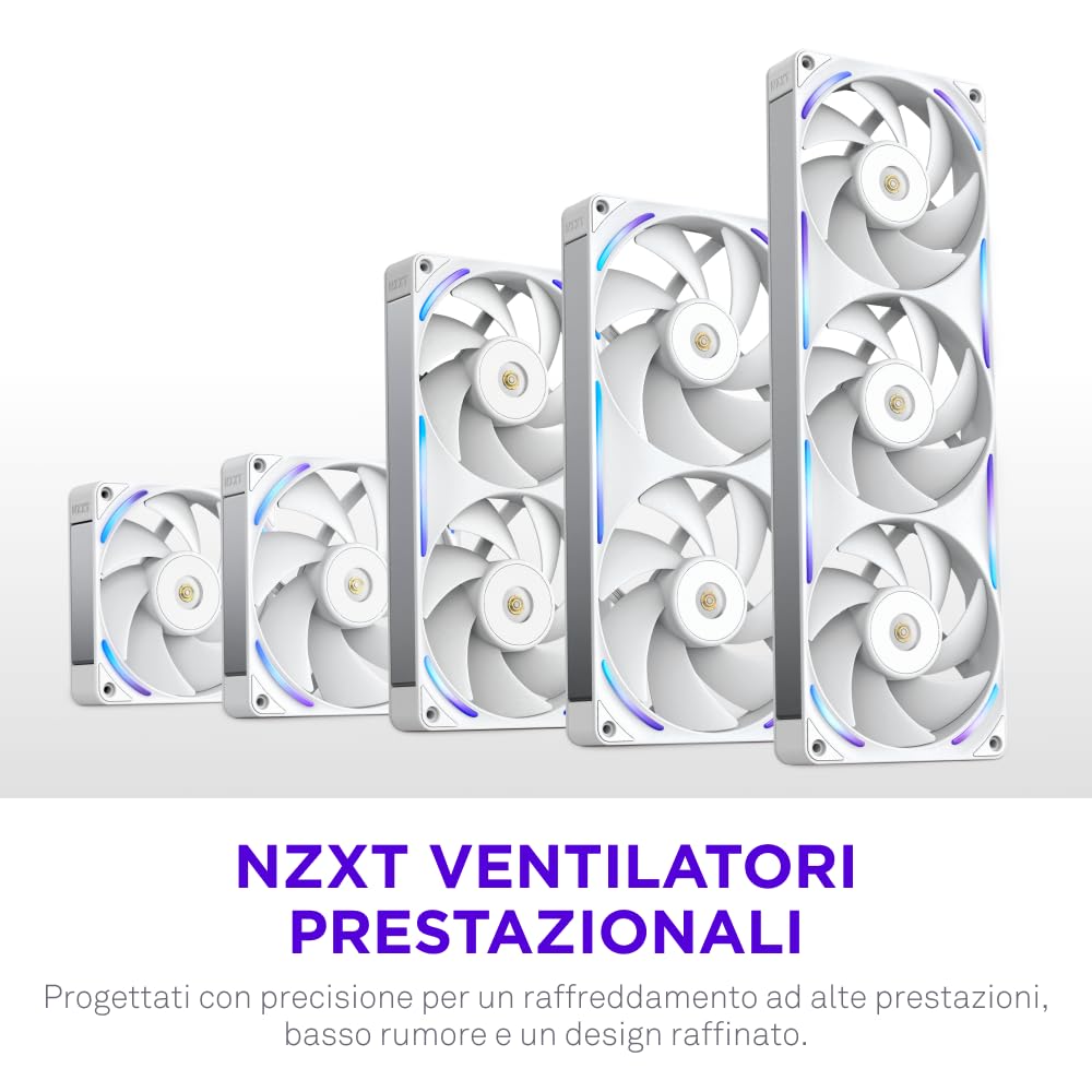 Thumbnail 1 de NZXT F280X ventola PWM 140 mm RGB