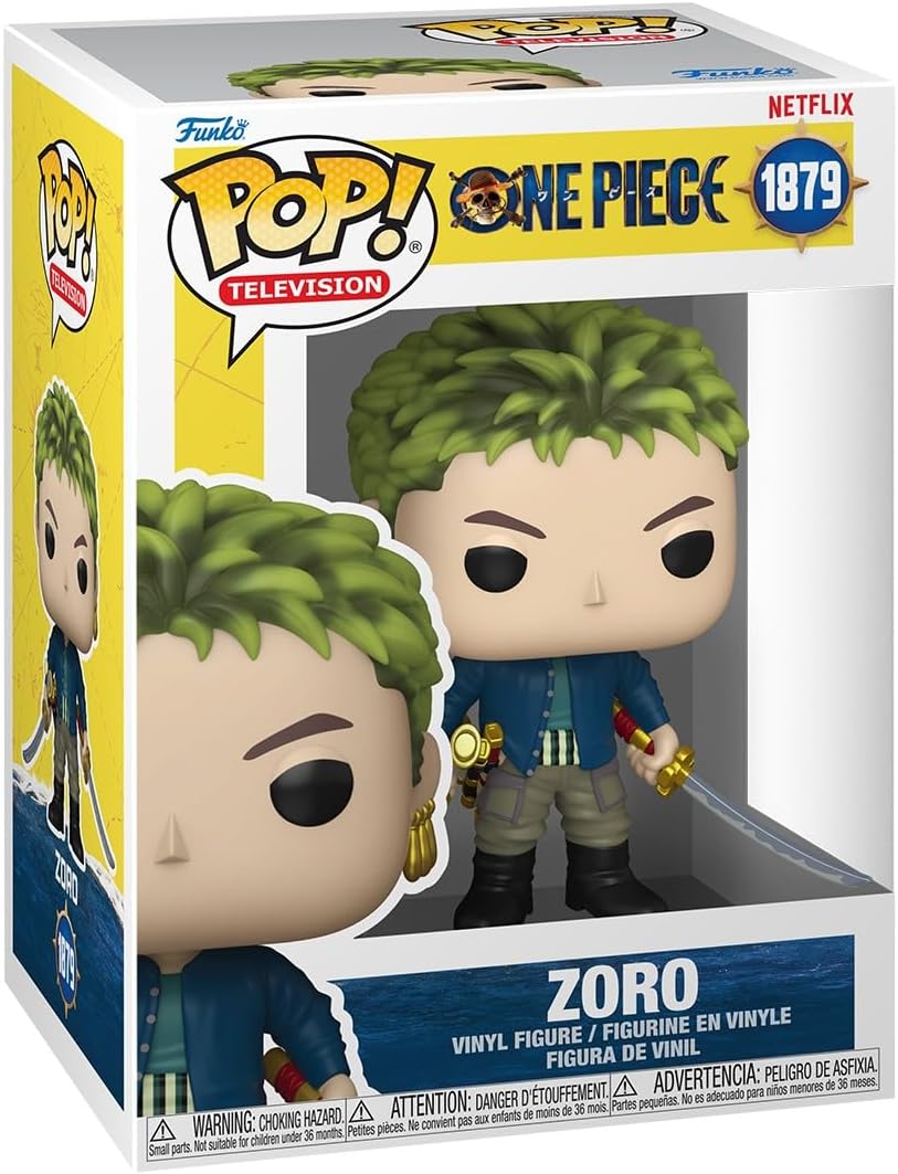 Detalle de Funko POP! TV: One Piece Zoro Vinyl Figure, Multicolour Collectible