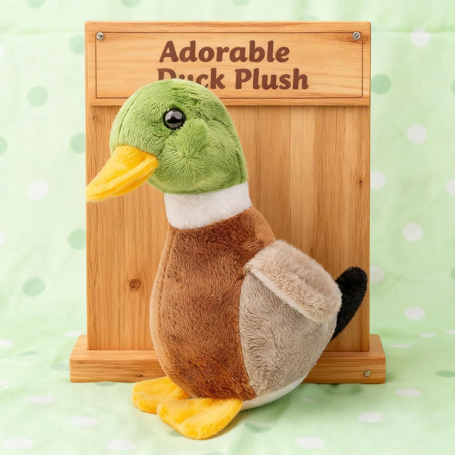 Detalle de RLOMUTE Cute Farm Toys – Mallard Duck Teddy Plush