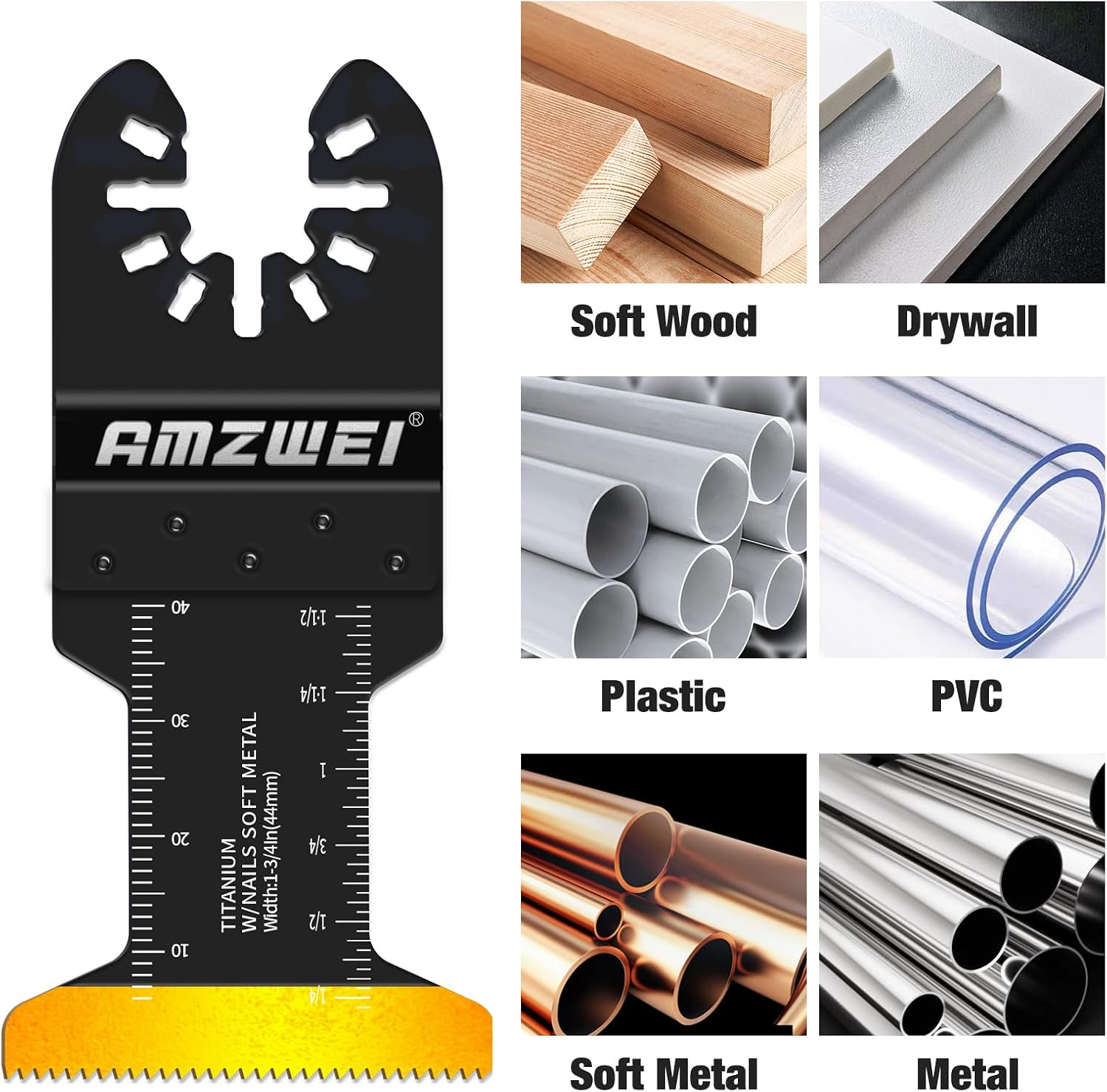 Thumbnail 5 de 100Pcs Oscillating Multi Tool Blades Set