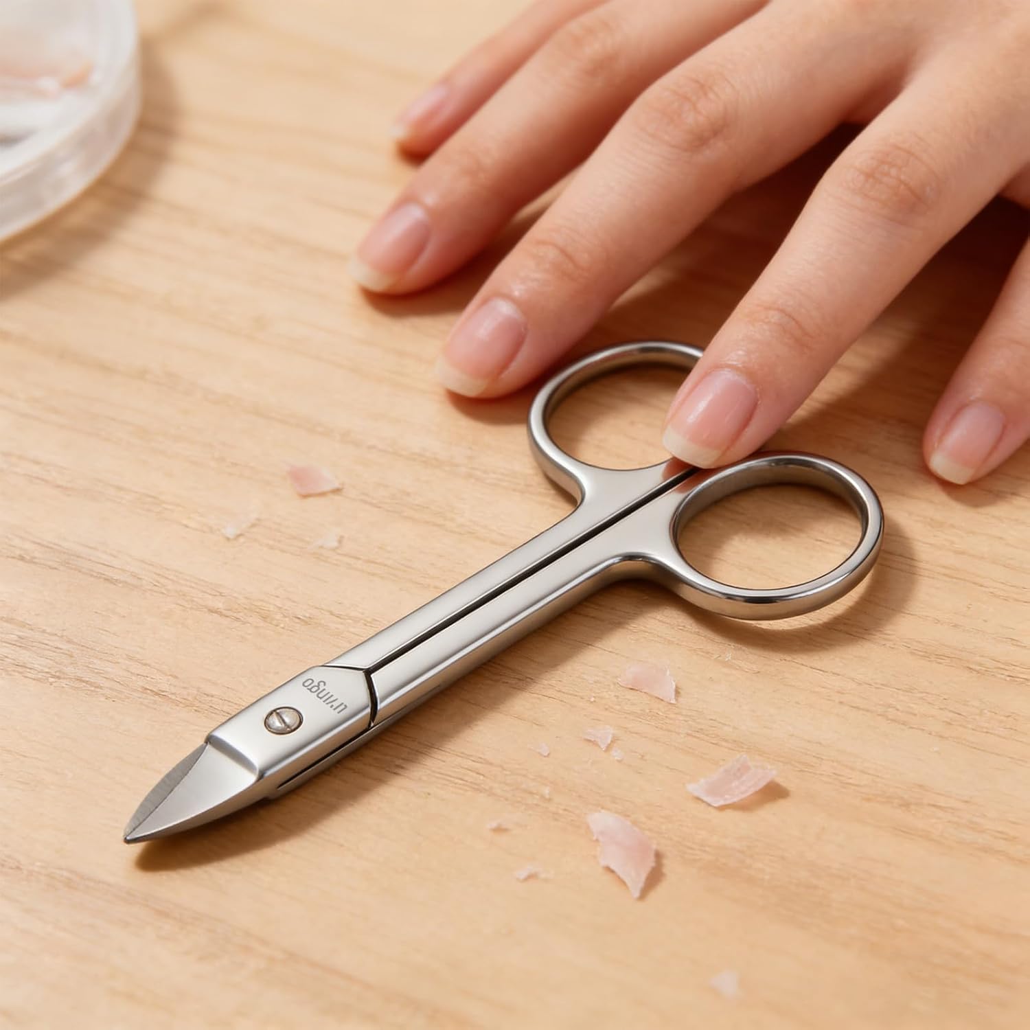 Detalle de LIVINGO Ciseaux à ongles de qualité supérieure – Ciseaux de manucure multifonction en acier inoxydable
