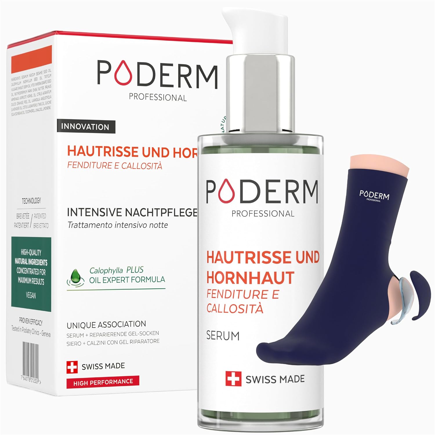 Detalle de PODERM Hautrisse und Hornhaut 8H Nachtpflege