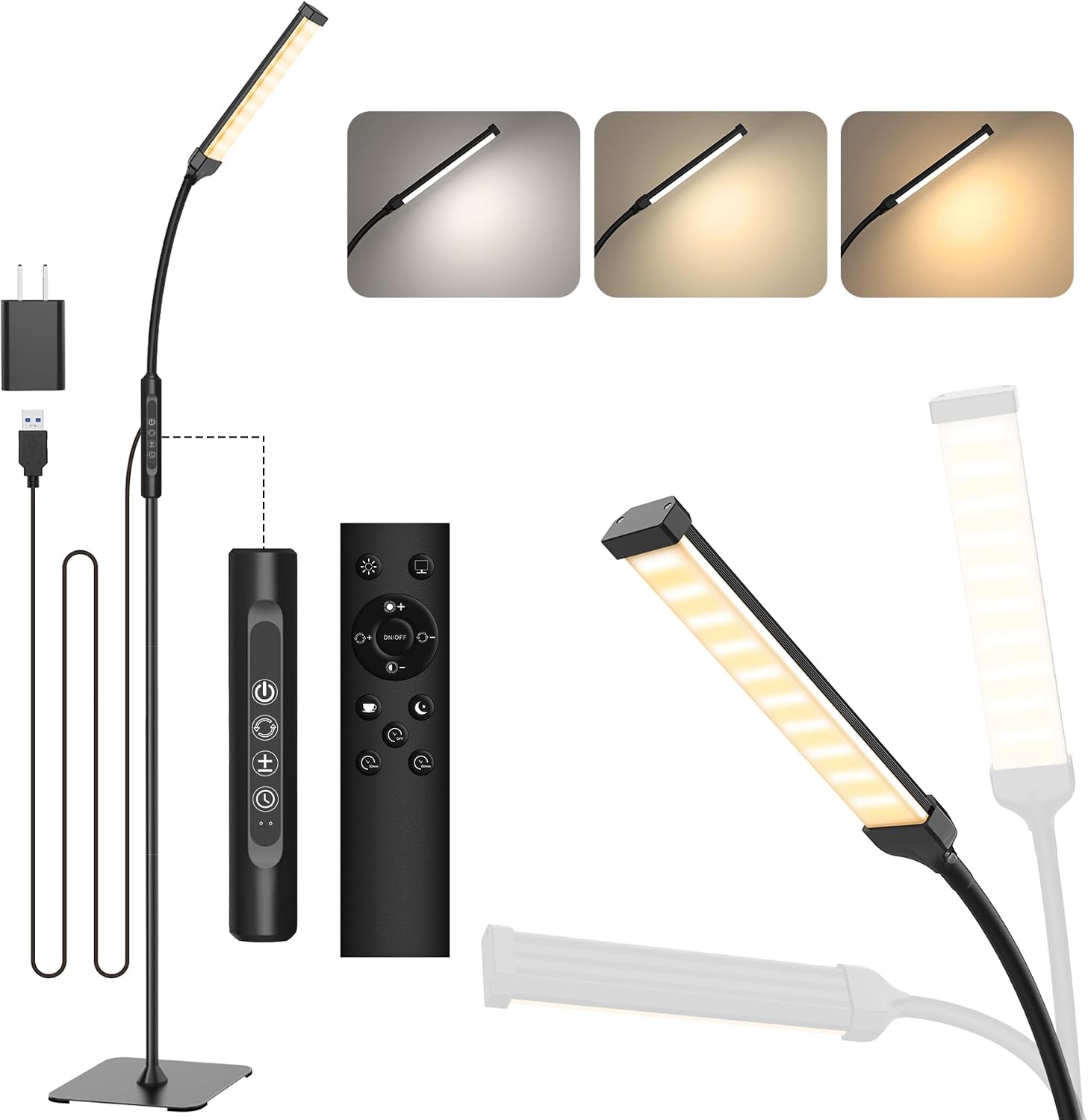 Detalle de Mojimdo 120 LED Stehlampe mit 3000K-6000K