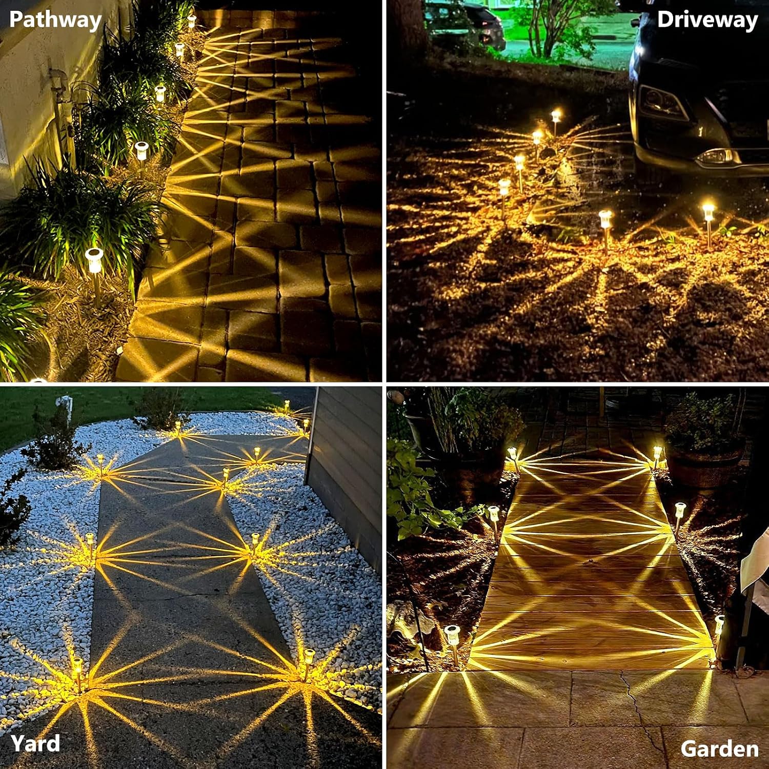 Thumbnail 3 de Gorrzai COO-55T10 Solar Pathway Lights, 10-Pack, Warm White LED