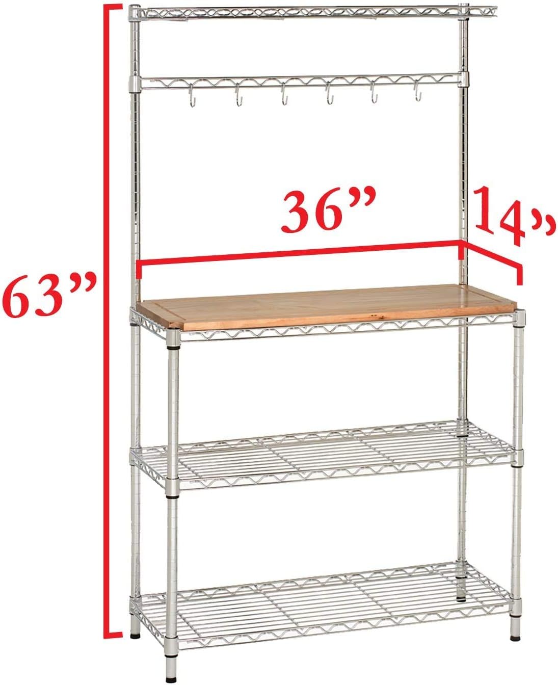 Thumbnail 3 de Seville Classics Rack de Cocina en Zinc, 35,6 x 91,4 cm 🍽