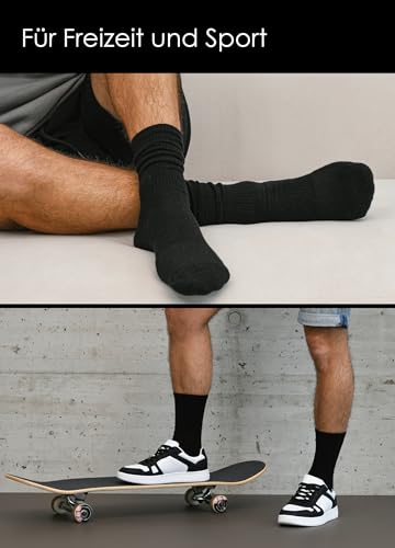 Detalle de NYME Chaussettes de tennis noir et blanc – pack de 6 ⚙