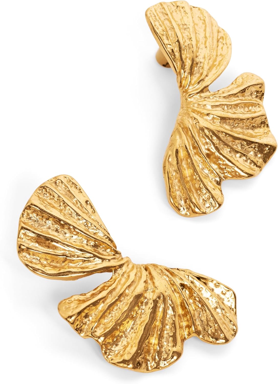 Detalle de SINGULARU Orecchini Portobello in Acciaio Inox Placcato Oro 18kt