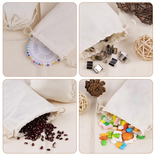 Thumbnail 6 de OFFCUP Bolsas de Algodón con Cordón 15x20 cm – Pack de 15 (15PCS) para Regalos, Joyas y Cosméticos