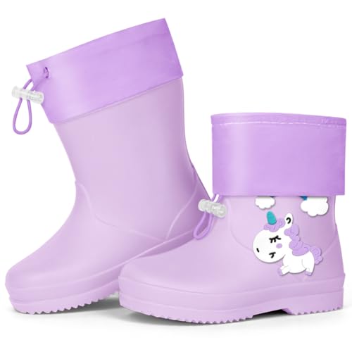 Thumbnail 7 de Aomig stivaletti da pioggia per bambini EU 24-25 in PVC, unicorno viola