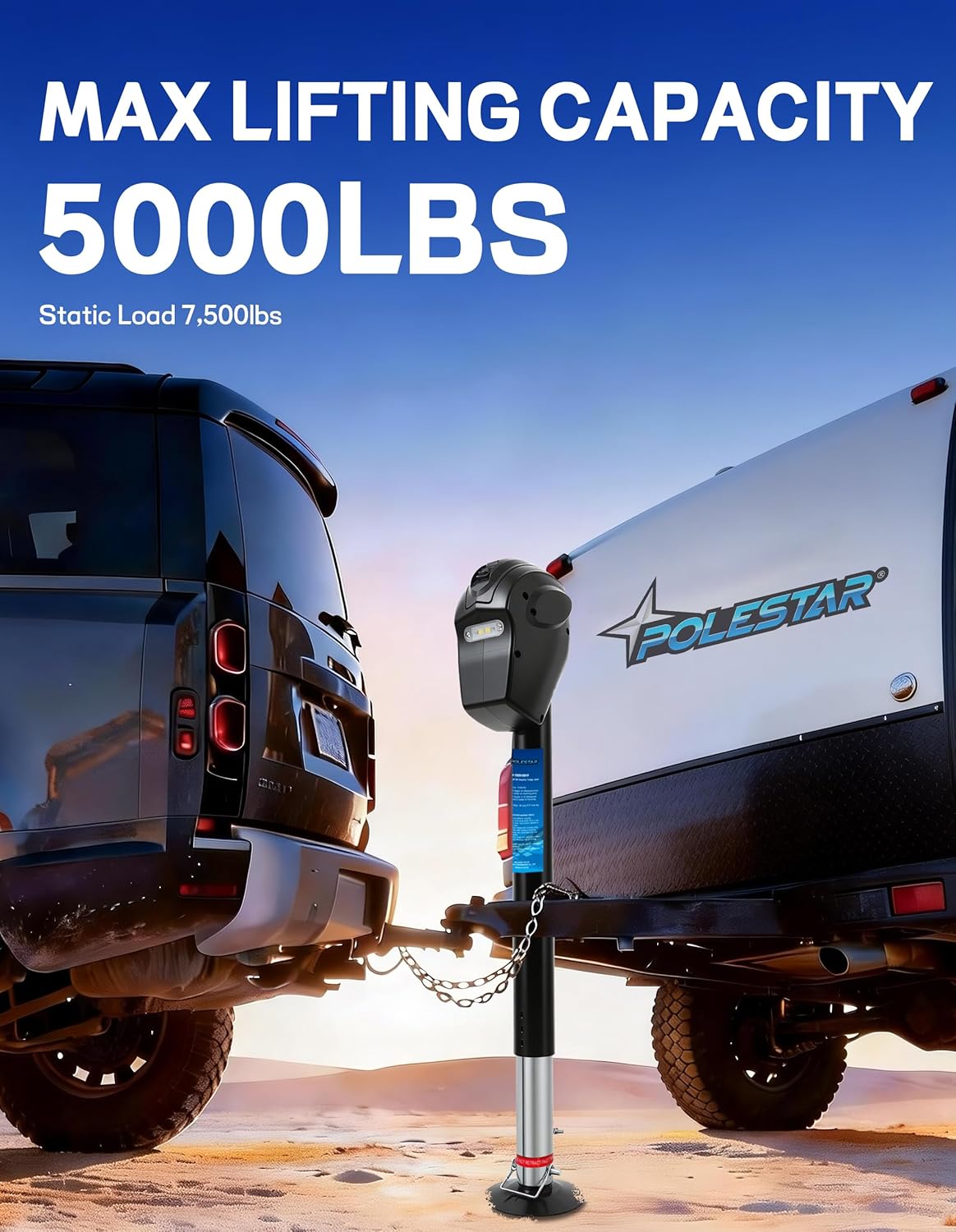 Detalle 2 de POLESTAR Electric Trailer Jack 5000 lbs đźšš