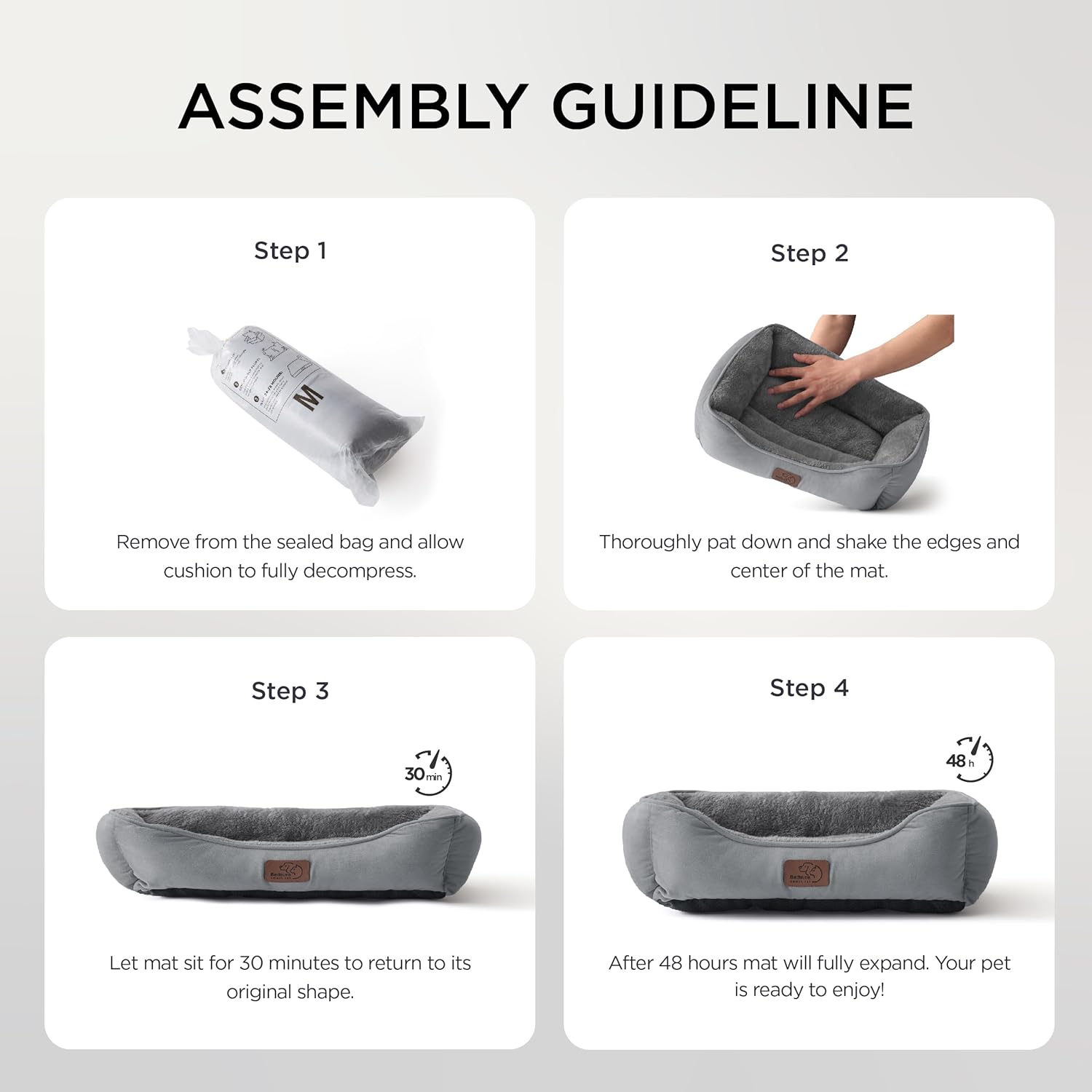 Thumbnail 5 de BEDSURE Katzenbett groß waschbar 63.5x53 cm 🐱