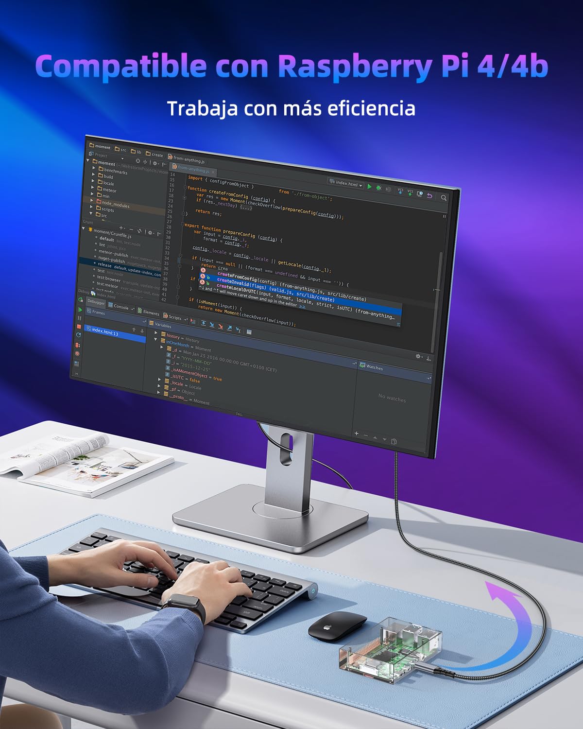 Detalle 2 de ZEENVIC Cable Micro HDMI a HDMI 2m 4K